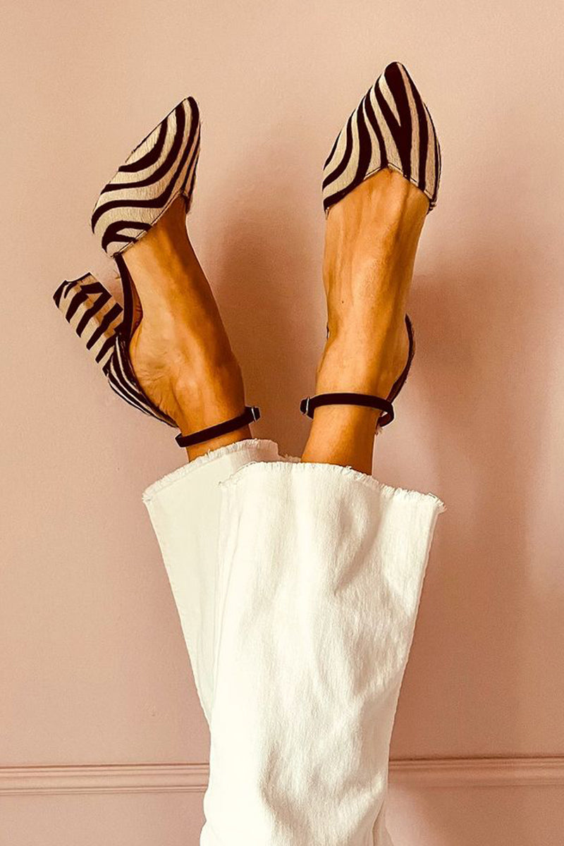 Hannah | Zebra Sandals