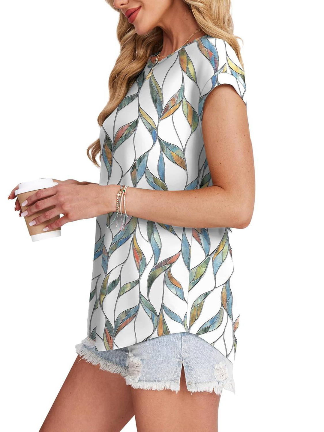 Necie | Chic Printed Top