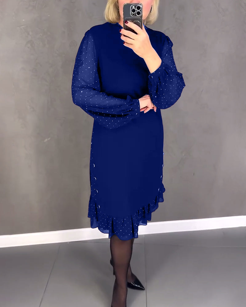 Grace | Sheer Sleeve Dress