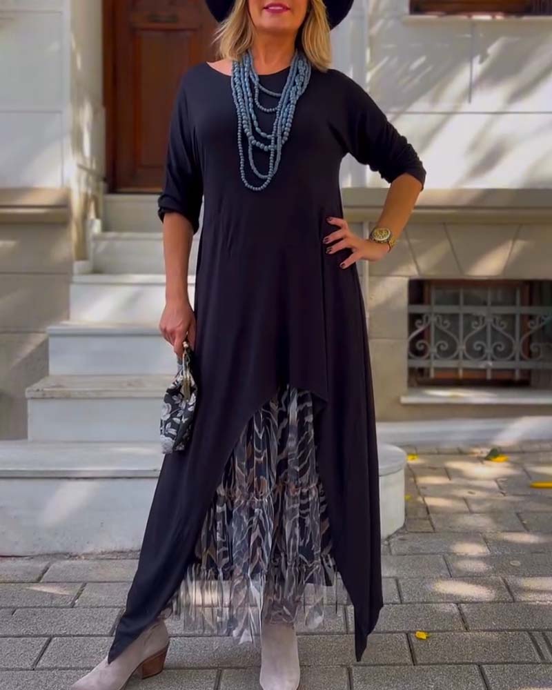 Hannah | Asymmetrical Maxi Dress