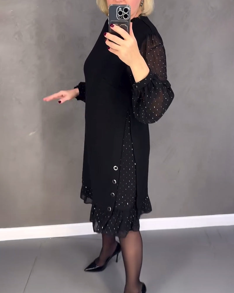Grace | Sheer Sleeve Dress