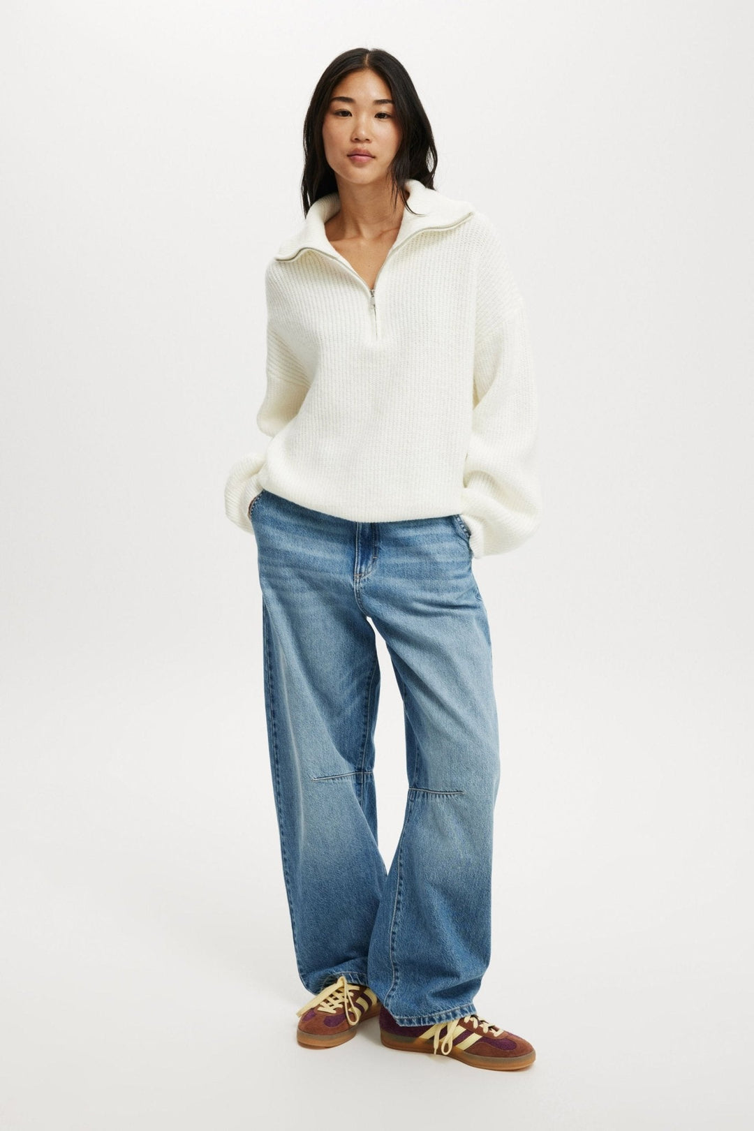 Felicia | Luxe Half Zip Top