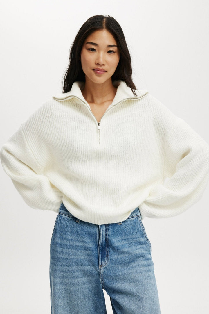 Felicia | Luxe Half Zip Top