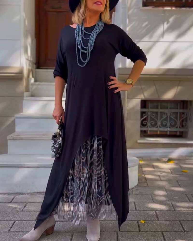 Hannah | Asymmetrical Maxi Dress
