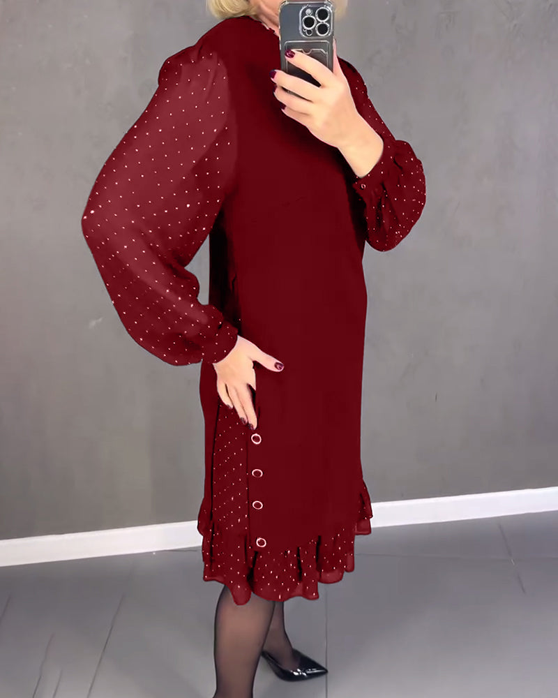 Grace | Sheer Sleeve Dress