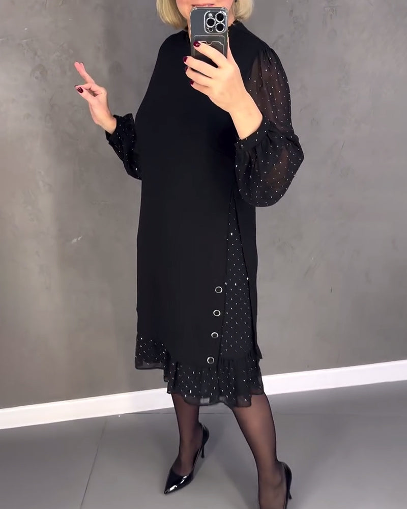 Grace | Sheer Sleeve Dress