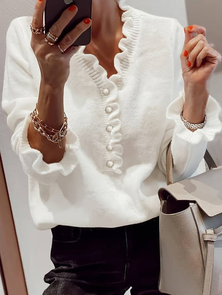 Mara | Plain V-Neck Top
