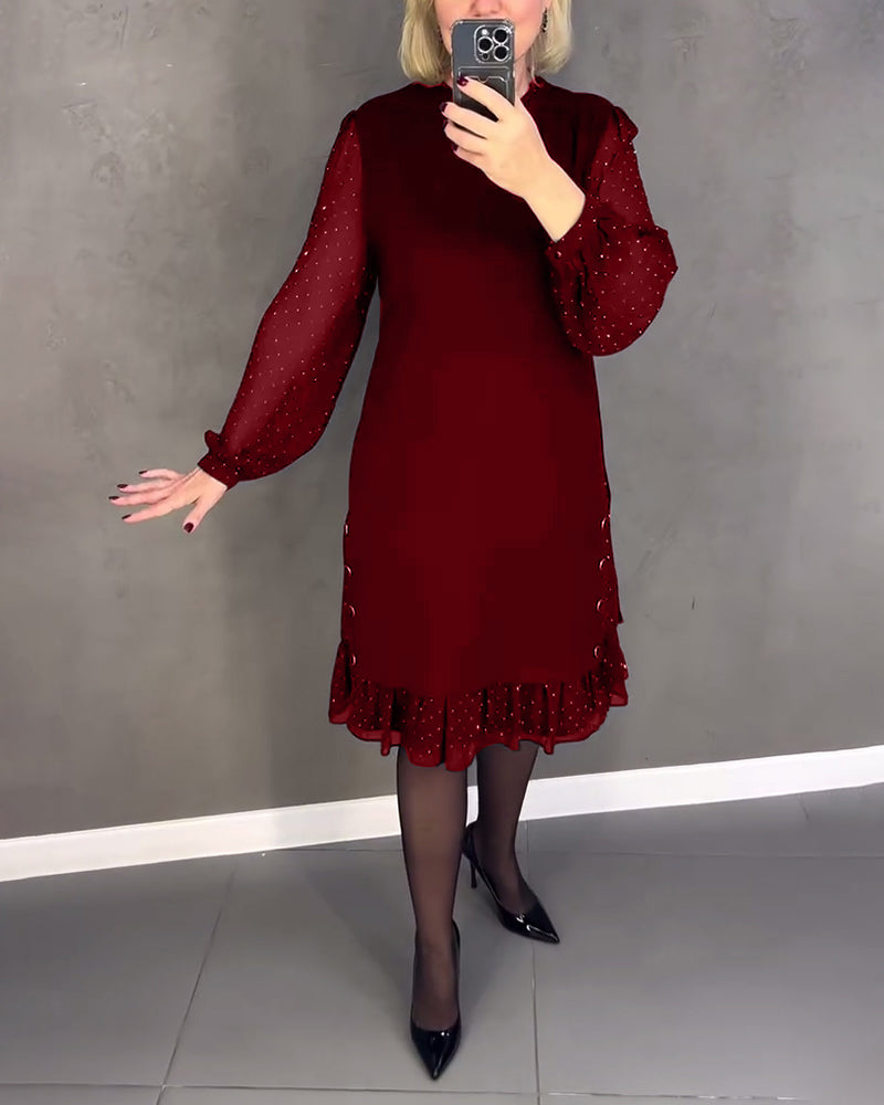 Grace | Sheer Sleeve Dress