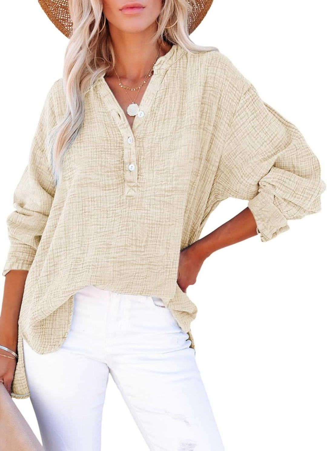 Vicky | Casual Button Top