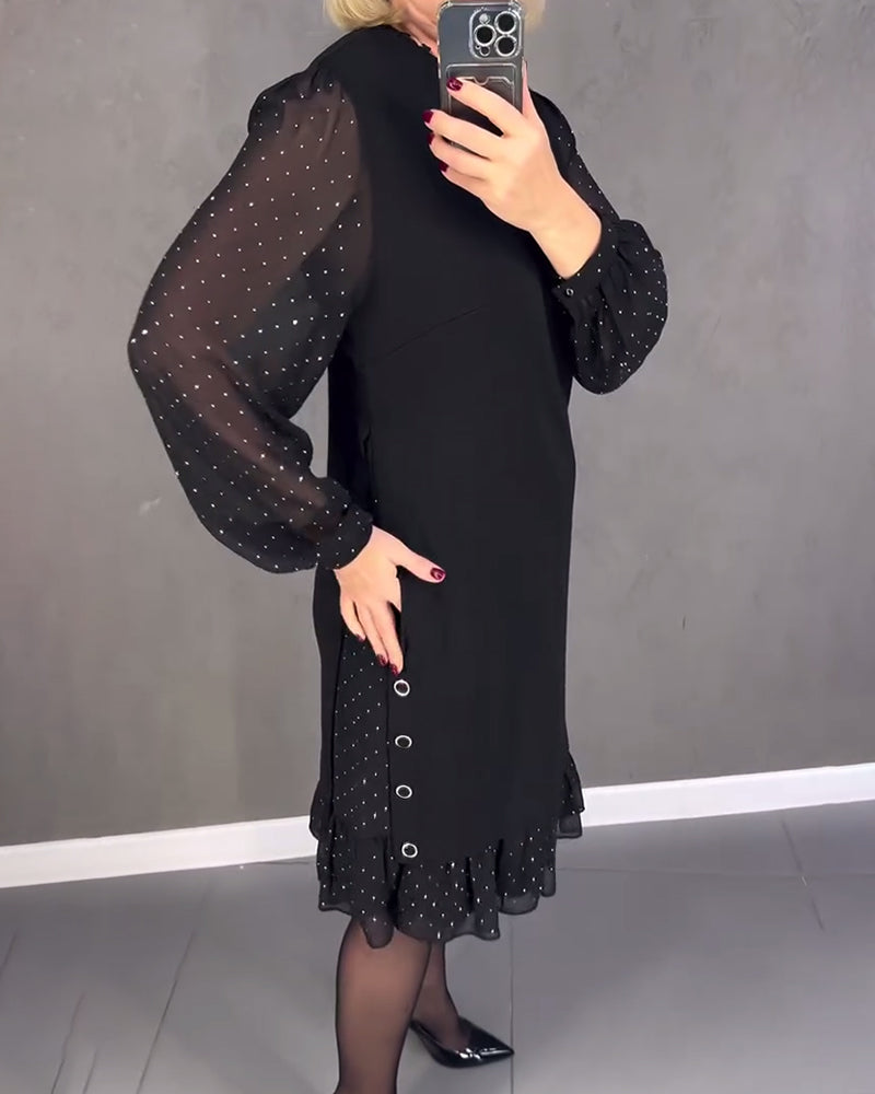 Grace | Sheer Sleeve Dress