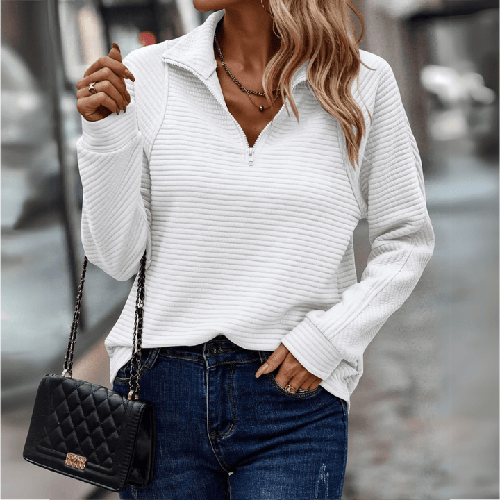 Jenica | Chic Half-Zip Top