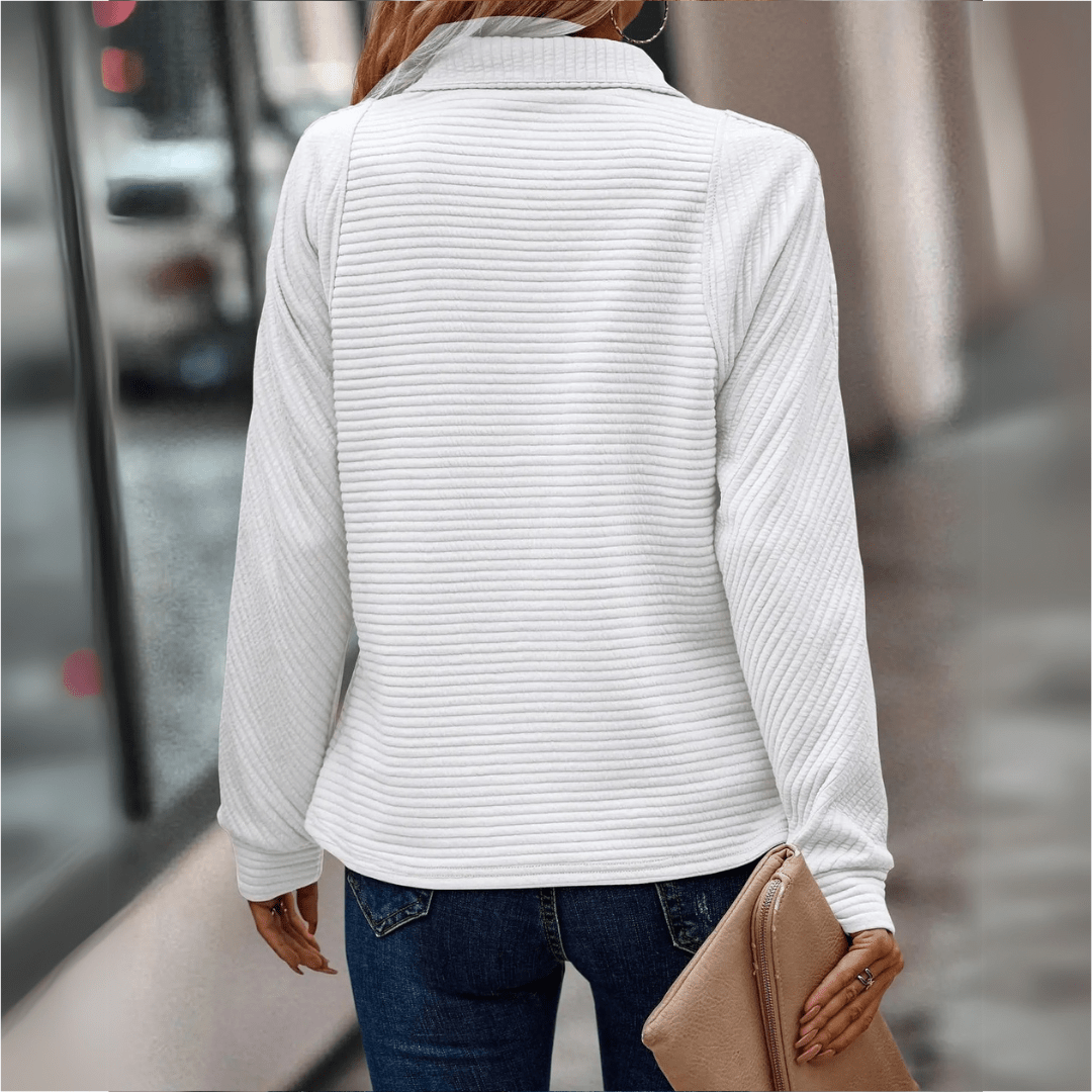 Jenica | Chic Half-Zip Top