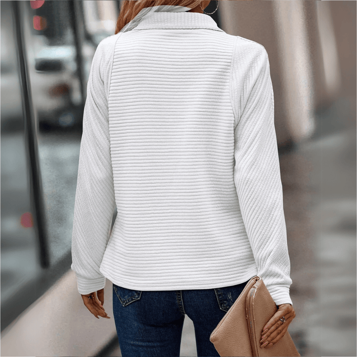 Jenica | Chic Half-Zip Top