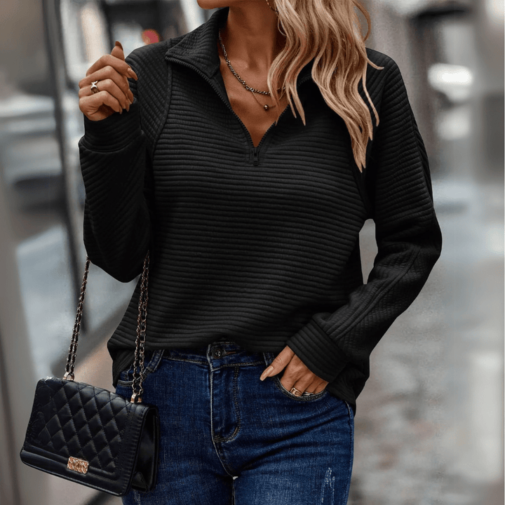 Jenica | Chic Half-Zip Top