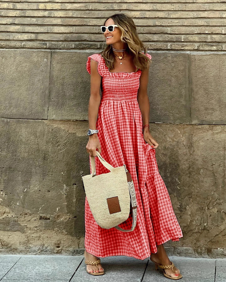 Hannah | Retro Check Dress