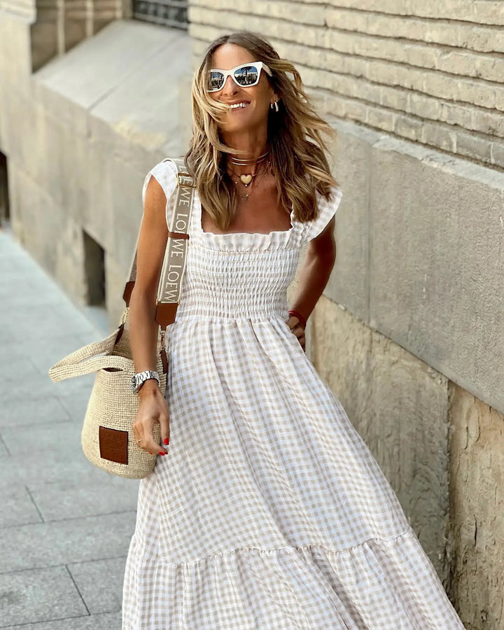 Hannah | Retro Check Dress