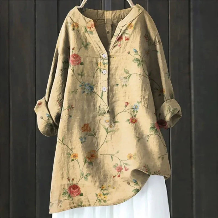Emilia | Floral Accent Top