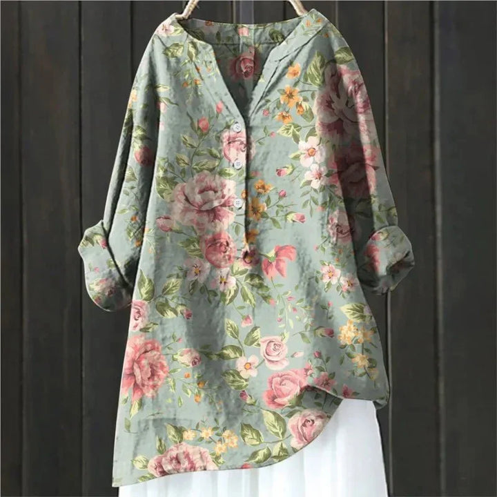Emilia | Floral Accent Top