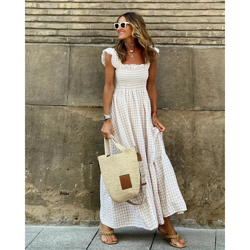 Hannah | Retro Check Dress