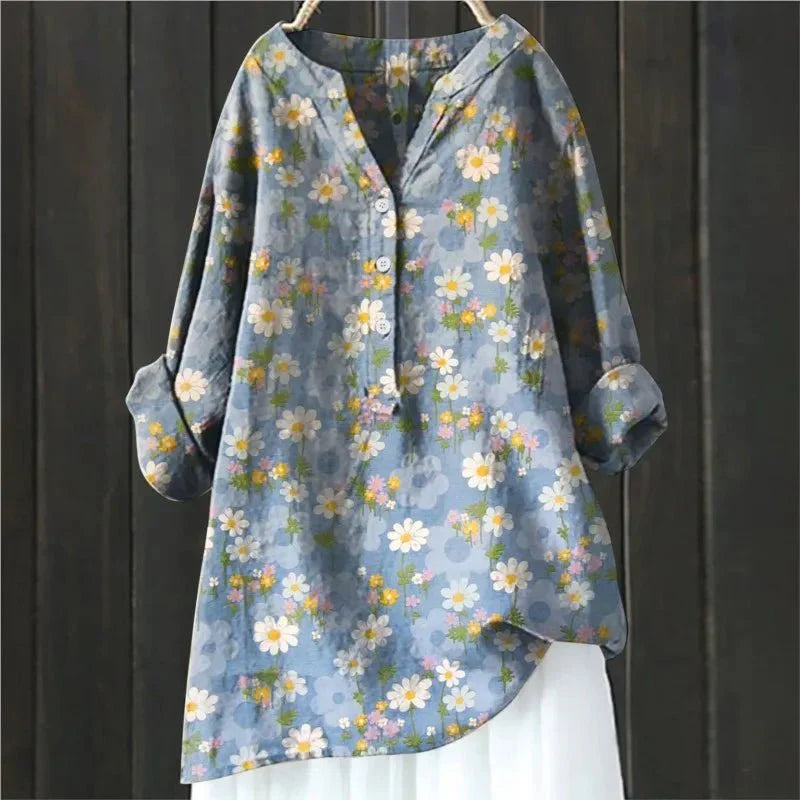 Emilia | Floral Accent Top