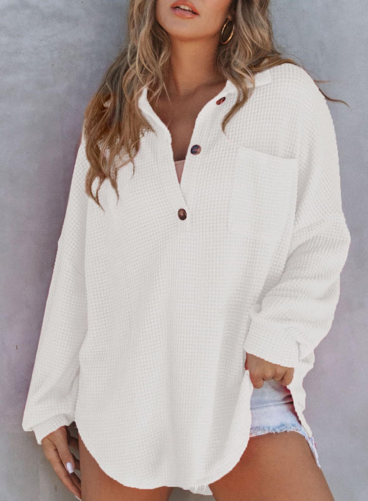 Luisa | Chic Waffle Top