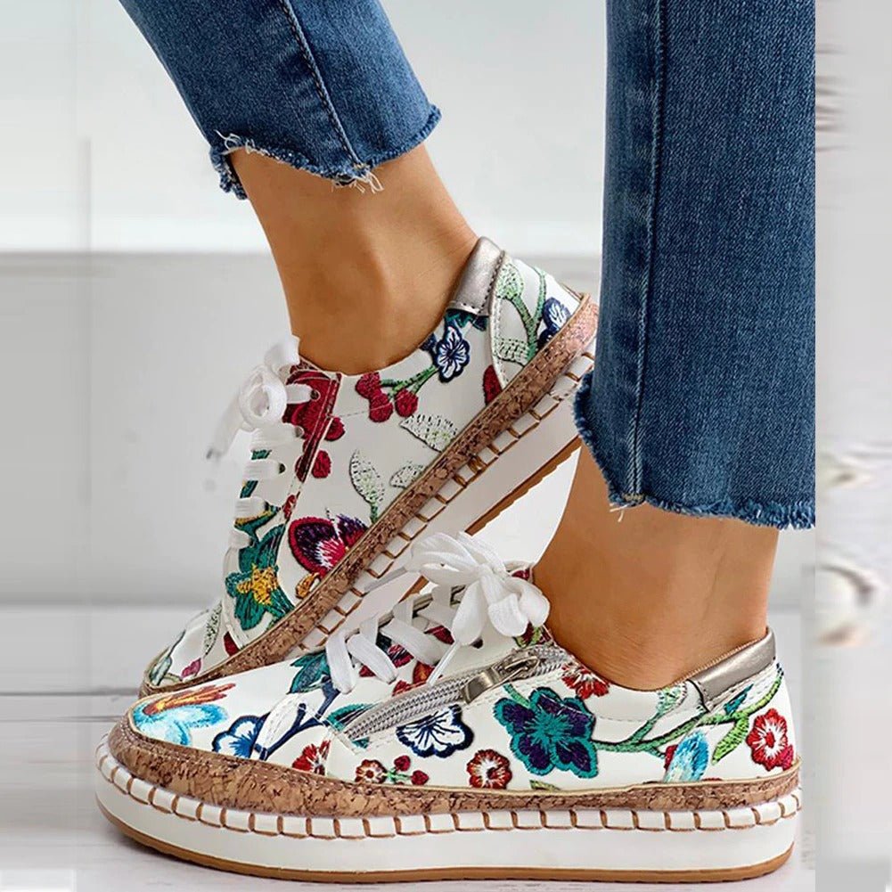 Marley | Floral Orthopaedic Sneakers