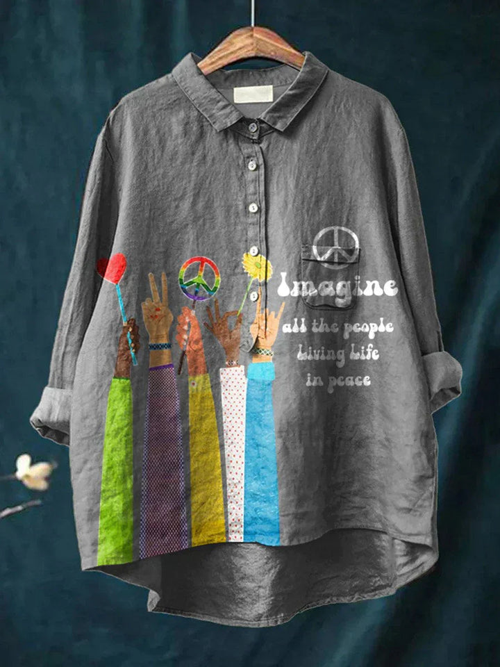 Kenza | Peace Hippie Art Shirt