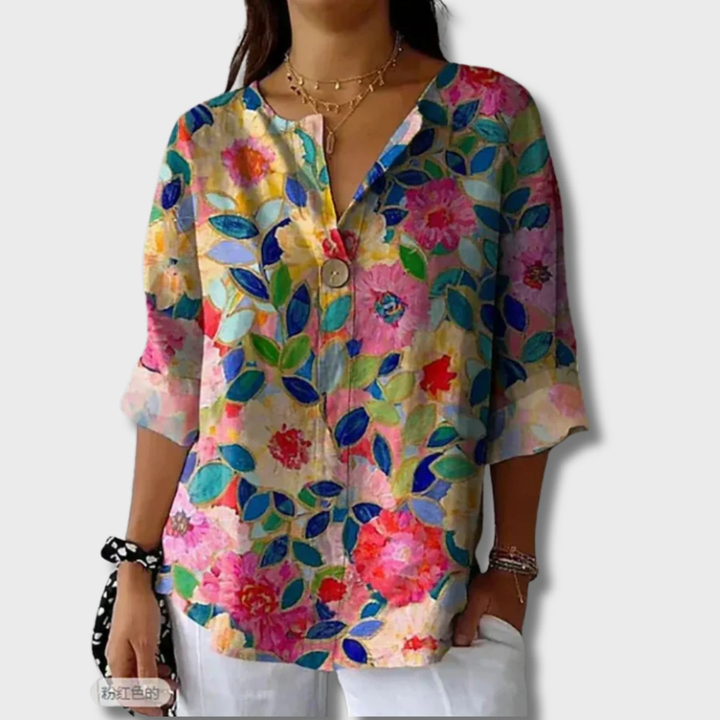 Thelma | Elegant Floral Blouse