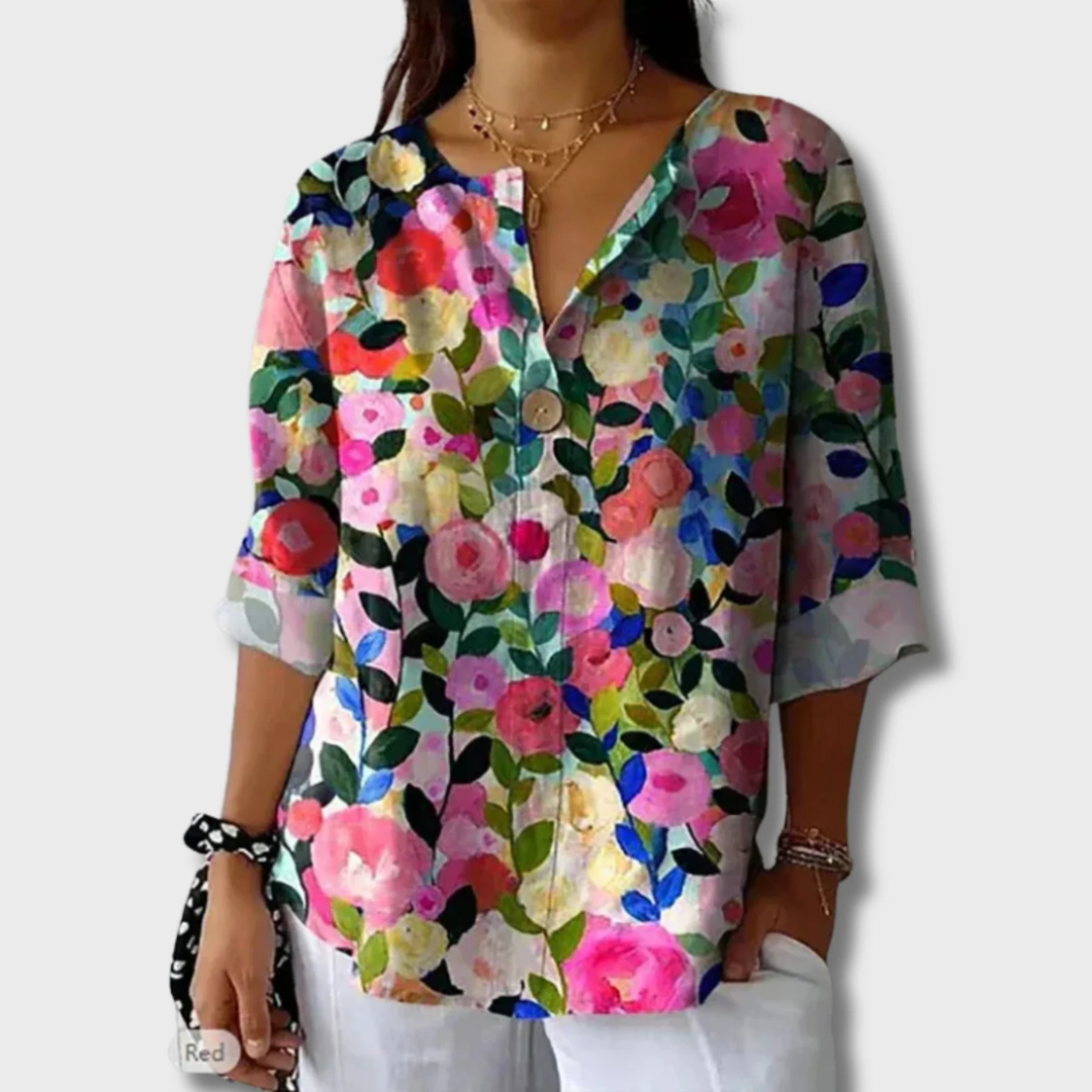 Thelma | Elegant Floral Blouse