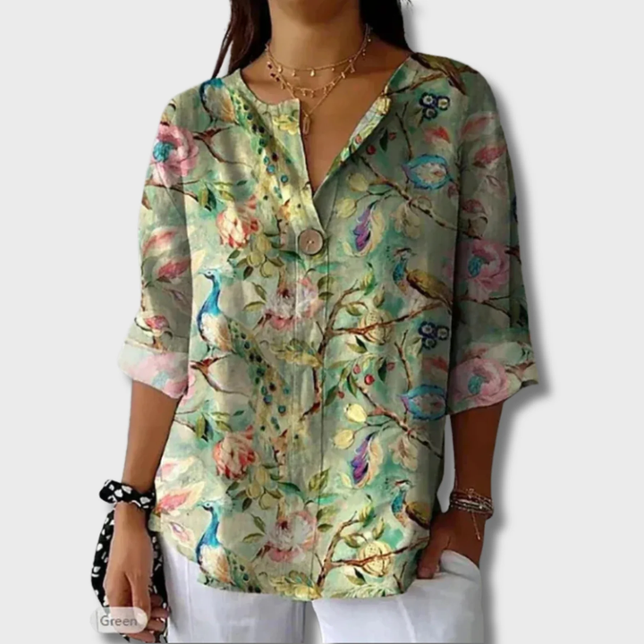 Thelma | Elegant Floral Blouse
