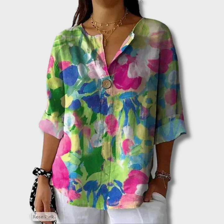 Thelma | Elegant Floral Blouse