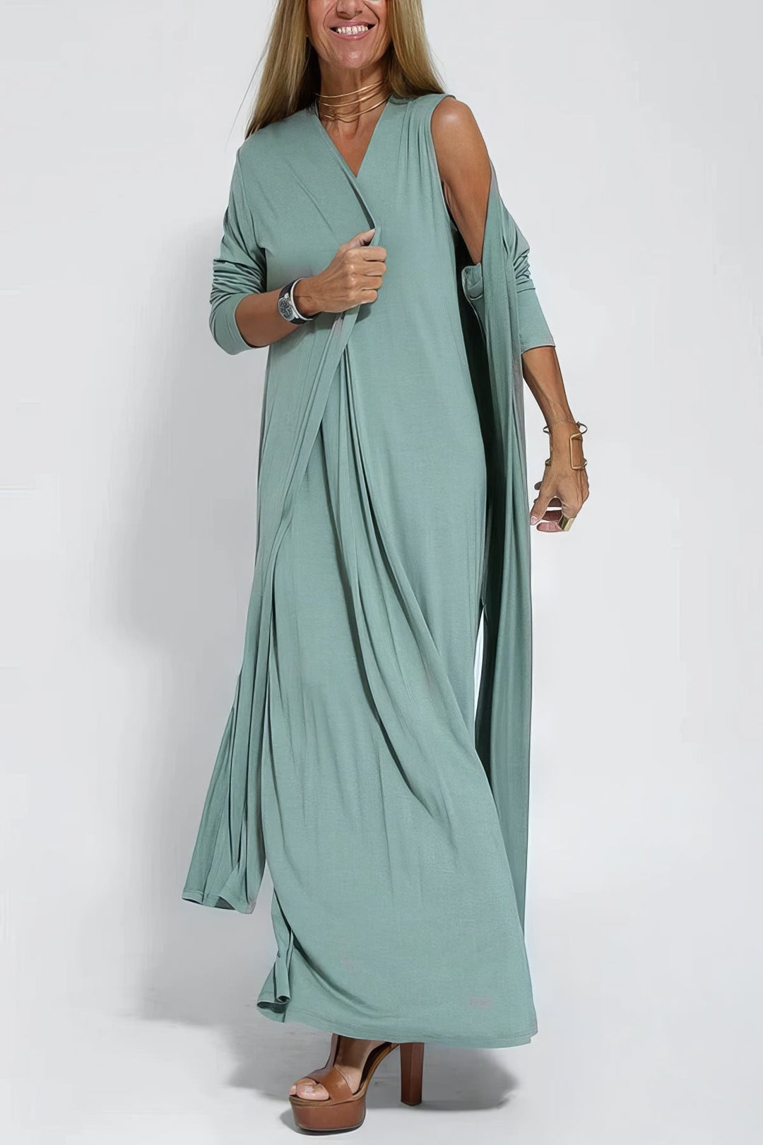 Sophie | Maxi Dress with Cardigan